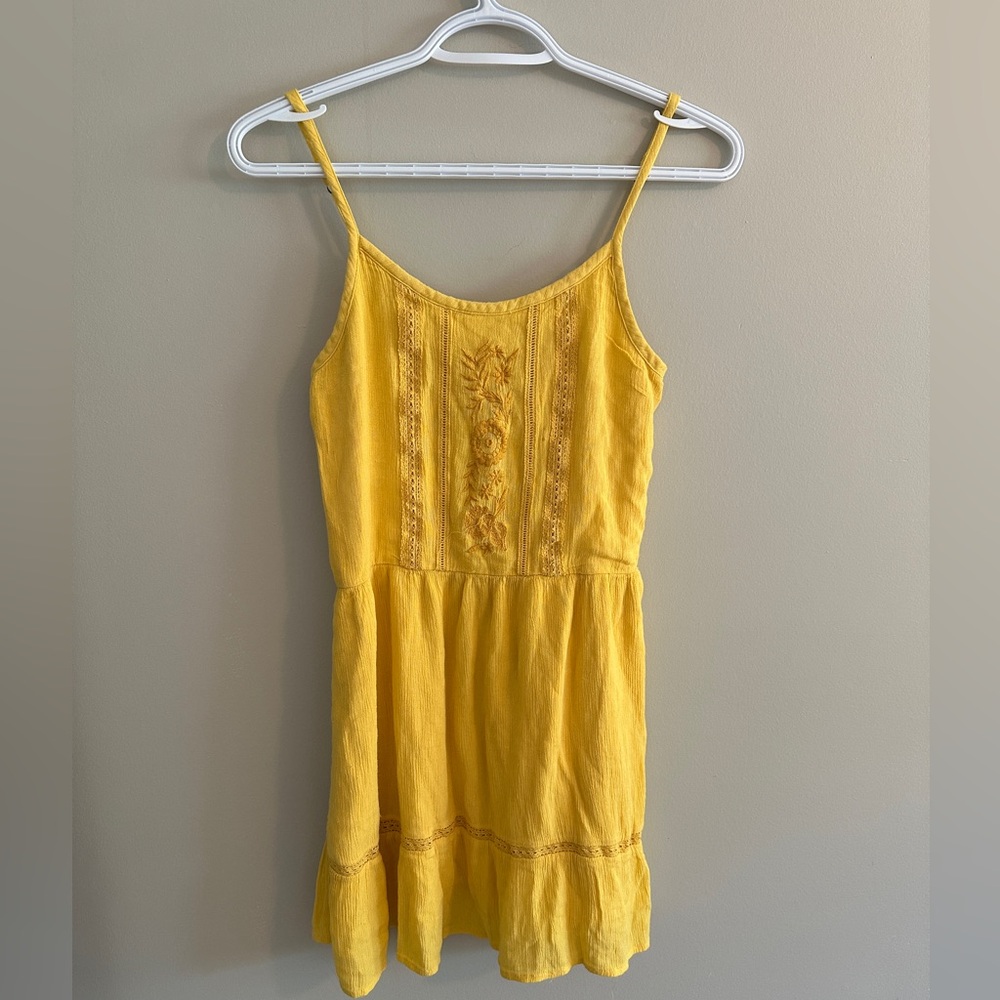 Abercrombie Kids Yellow Sundress with Embroidery